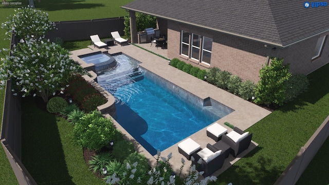 119 Reese Run St, Montgomery, TX 77316 - view of pool featuring a patio area and a pool with connected hot tub