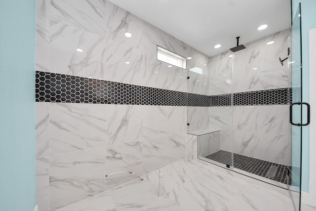 1309 24th St, Dickinson, TX 77539 - full bath featuring a marble finish shower