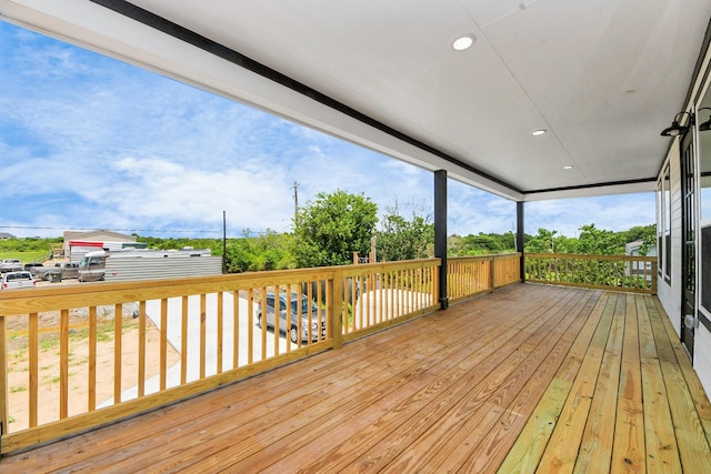 1309 24th St, Dickinson, TX 77539 - view of wooden terrace