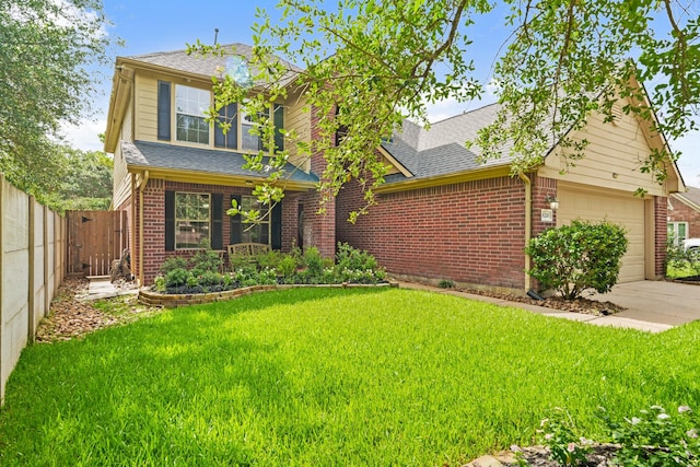 16210 Bloom Meadow Trl, Cypress, TX 77433 - view of front of property featuring brick siding, an attached garage, and roof with shingles
