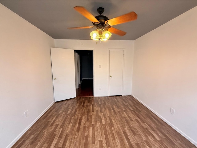 5915 Fairmeadow Dr, Beaumont, TX 77707 - unfurnished bedroom featuring wood finished floors and ceiling fan