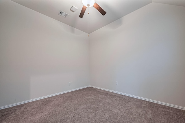 1111 Teamriddle Way, Richmond, TX 77406 - carpeted spare room featuring lofted ceiling and a ceiling fan