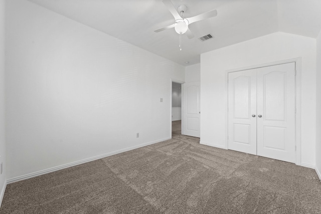 22303 Mosshall Ct, Tomball, TX 77375 - unfurnished bedroom with carpet flooring, a closet, and a ceiling fan
