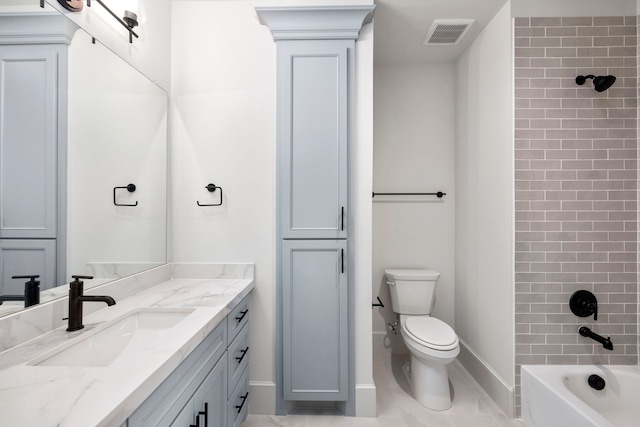4902 Oak Forest Dr, Houston, TX 77018 - bathroom featuring vanity and bathtub / shower combination
