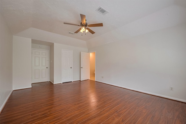 21319 Park Mill Dr, Katy, TX 77450 - empty room with dark wood-style floors and a ceiling fan