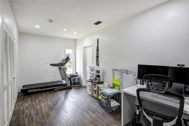 1522 Glen Oaks St, Houston, TX 77008 - office space featuring wood-type flooring and recessed lighting