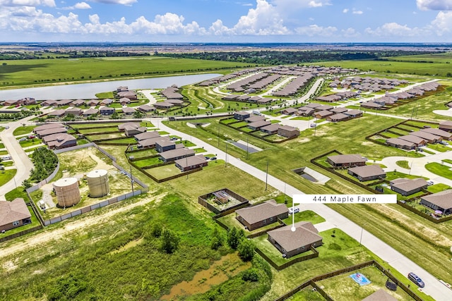 444 Maple Fawn Dr, Katy, TX 77493 - aerial perspective of suburban area with a nearby body of water