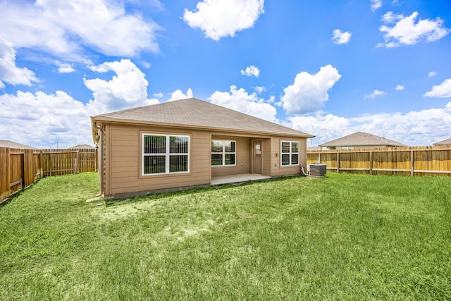 444 Maple Fawn Dr, Katy, TX 77493 - rear view of property featuring a fenced backyard, roof with shingles, and a patio