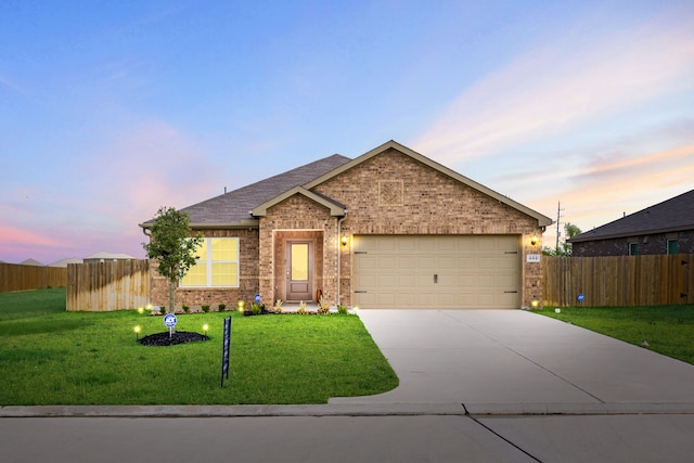 444 Maple Fawn Dr, Katy, TX 77493 - single story home with brick siding, driveway, a garage, and a shingled roof