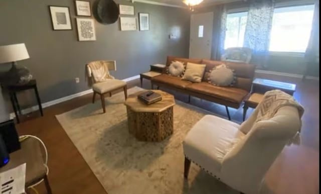 160 E Darby St, Bridge City, TX 77611 - living area featuring wood finished floors