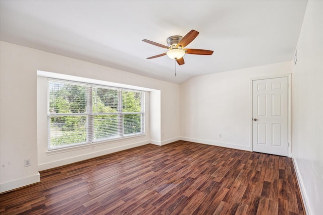 33410 Cripple Creek Dr, Pinehurst, TX 77362 - unfurnished room featuring dark wood-type flooring and ceiling fan