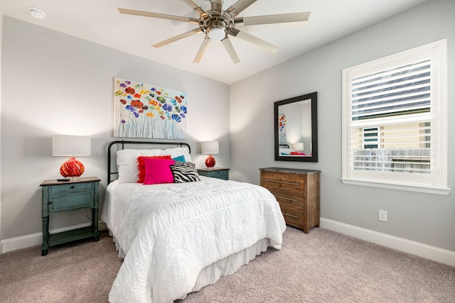 27688 Vivace Dr, Spring, TX 77386 - bedroom featuring carpet floors and a ceiling fan