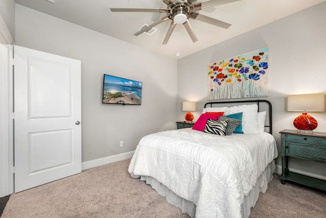 27688 Vivace Dr, Spring, TX 77386 - bedroom featuring carpet floors and ceiling fan