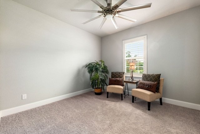 27688 Vivace Dr, Spring, TX 77386 - living area with a ceiling fan and carpet