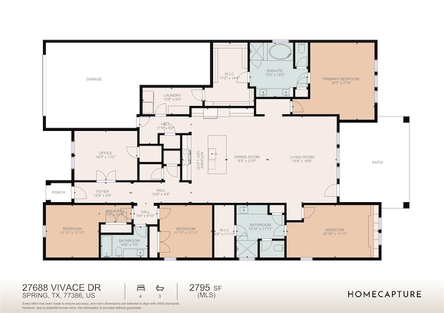 27688 Vivace Dr, Spring, TX 77386 - view of property floor plan