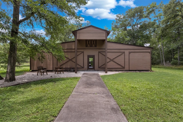 19216 Fm 442nd Rd, Needville, TX 77461 - view of barn with a yard
