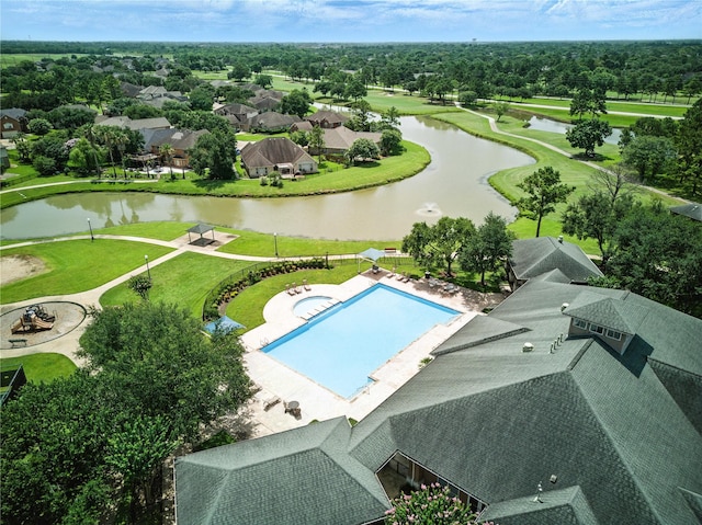 3119 Emory Oak Ln, Pearland, TX 77584 - drone / aerial view of a nearby body of water