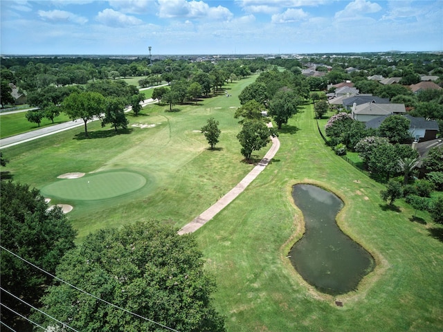 3119 Emory Oak Ln, Pearland, TX 77584 - aerial view of a nearby body of water and a local golf course