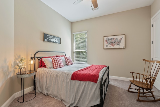 115 Dedication Trl, Huntsville, TX 77340 - bedroom featuring carpet flooring and a ceiling fan