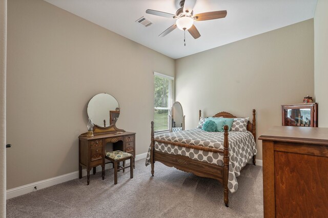 115 Dedication Trl, Huntsville, TX 77340 - bedroom with carpet and ceiling fan