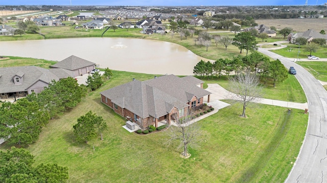4606 Silhouette Dr, Katy, TX 77493 - aerial view of residential area with a large body of water