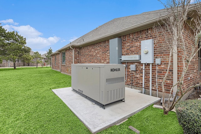 4606 Silhouette Dr, Katy, TX 77493 - exterior view of brick siding and electric meter