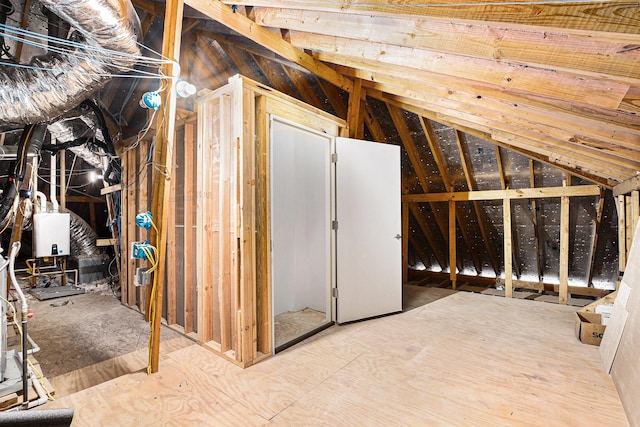 4606 Silhouette Dr, Katy, TX 77493 - unfinished attic featuring water heater