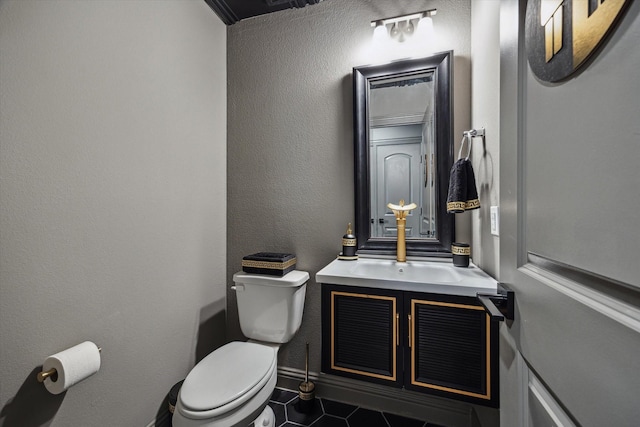 631 Rita Blanca Dr, Webster, TX 77598 - bathroom with vanity and tile patterned flooring