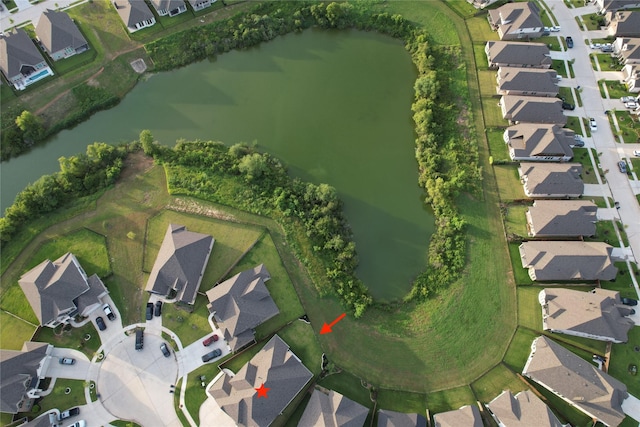 631 Rita Blanca Dr, Webster, TX 77598 - aerial overview of property's location with nearby suburban area and a large body of water