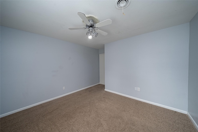 7602 Jackwood St, Houston, TX 77074 - empty room with carpet and a ceiling fan