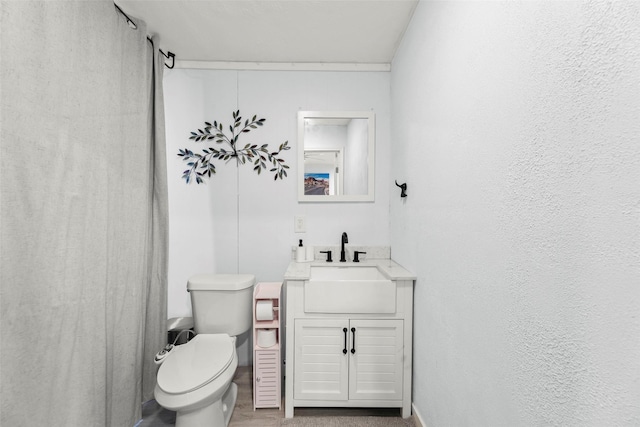 703 Pecan Valley Dr, Wharton, TX 77488 - bathroom with vanity and a shower with shower curtain