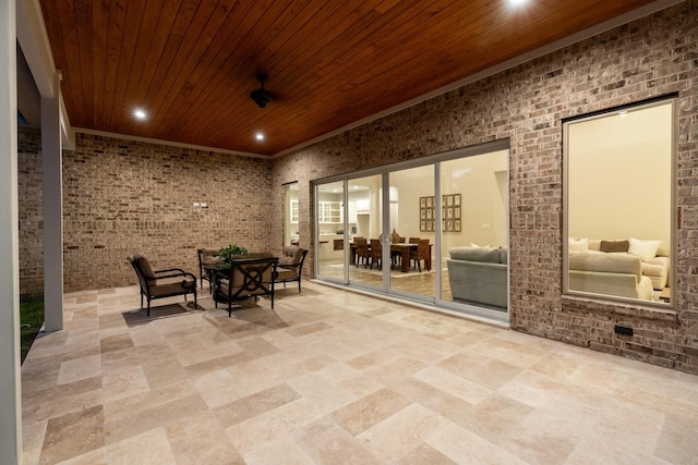 25203 Elijah Ct, Tomball, TX 77375 - view of patio featuring outdoor dining space