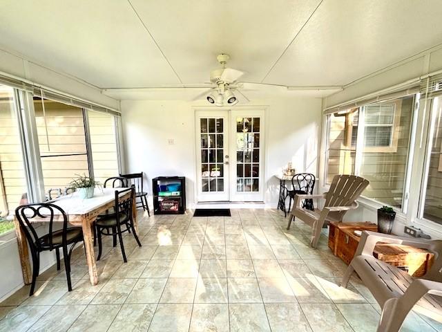9618 Chatfield St, Houston, TX 77025 - sunroom with french doors