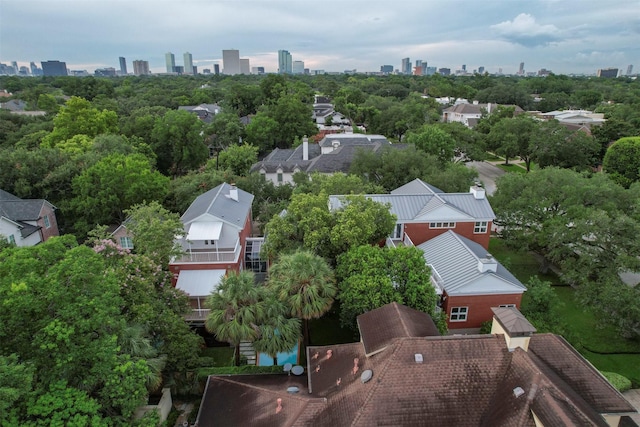 3211 Pittsburg St, West University Place, TX 77005 - drone / aerial view of city skyline