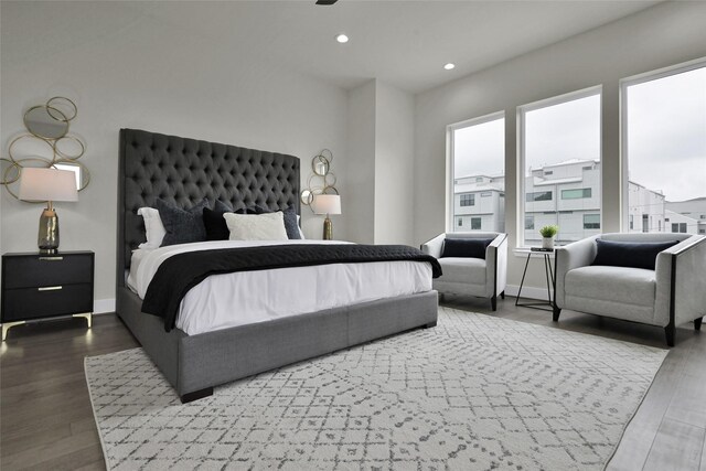 2808 Cary St Unit B, Houston, TX 77003 - bedroom featuring recessed lighting and wood finished floors