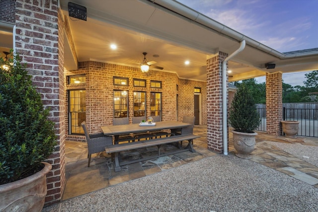 1002 Cowards Creek Ct, Friendswood, TX 77546 - view of patio with outdoor dining space