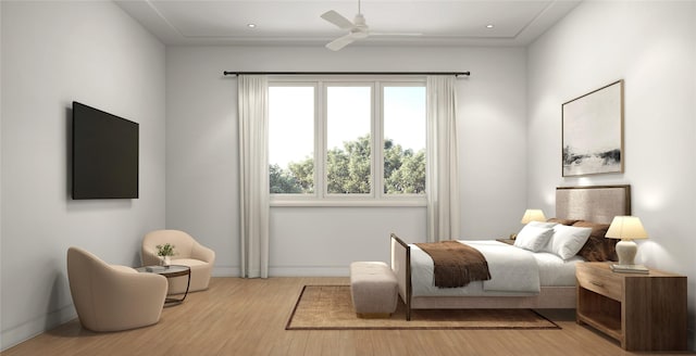 1002 E 25th St, Houston, TX 77009 - bedroom featuring wood finished floors and baseboards