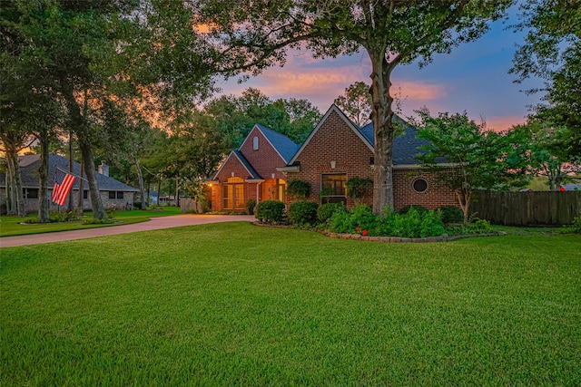 14311 Cally Cir, Needville, TX 77461 - view of front of property featuring concrete driveway and brick siding