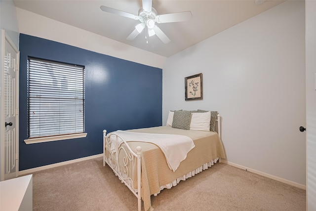 14311 Cally Cir, Needville, TX 77461 - bedroom featuring carpet floors and a ceiling fan