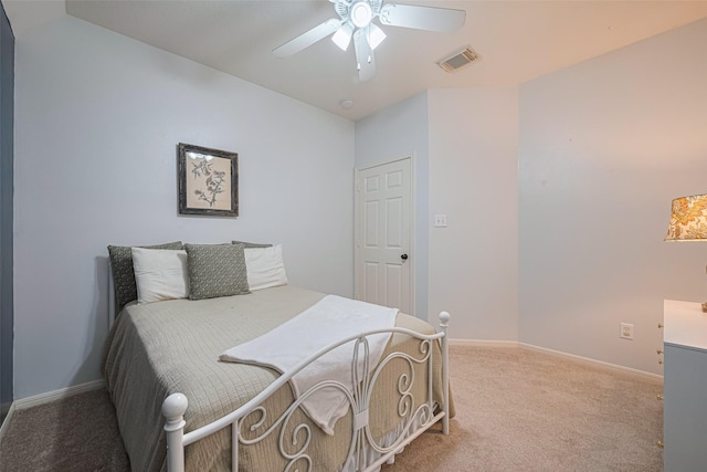 14311 Cally Cir, Needville, TX 77461 - carpeted bedroom featuring baseboards and a ceiling fan