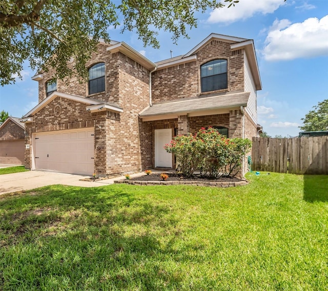 10211 Norway Spruce Ln, Tomball, TX 77375 - traditional-style house featuring driveway, brick siding, and a garage