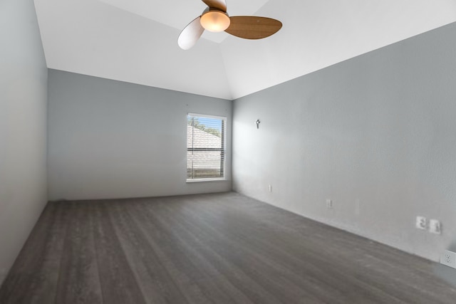 6006 Gilman Trace Ln, Houston, TX 77092 - unfurnished room with ceiling fan and vaulted ceiling