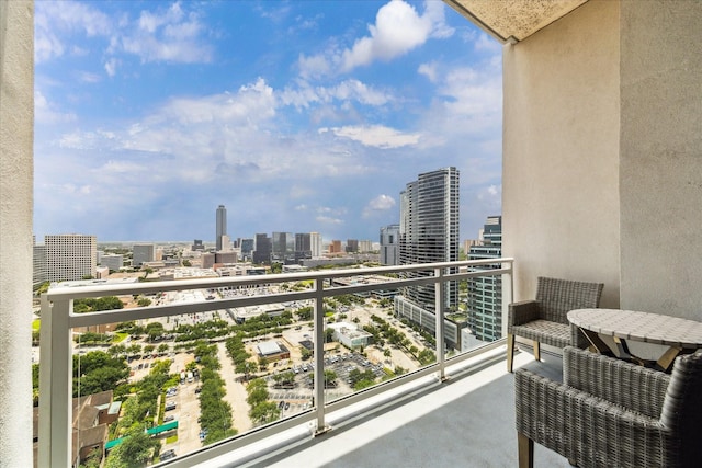 1409 Post Oak Blvd Unit 2204, Houston, TX 77056 - balcony featuring a view of city