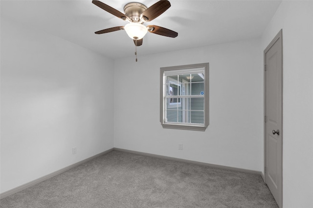 2934 Robertson St, Houston, TX 77009 - spare room with carpet flooring and ceiling fan