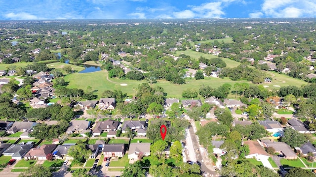 3502 Quail Meadow Dr, Missouri City, TX 77459 - aerial view of property's location with nearby suburban area and a large body of water