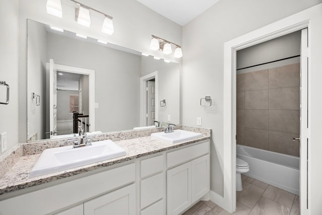 13207 Terania Cliff Trce, Houston, TX 77059 - full bathroom featuring double vanity and bathing tub / shower combination
