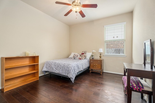 22911 Banff Brook Way, Tomball, TX 77375 - bedroom with dark wood-type flooring and a ceiling fan