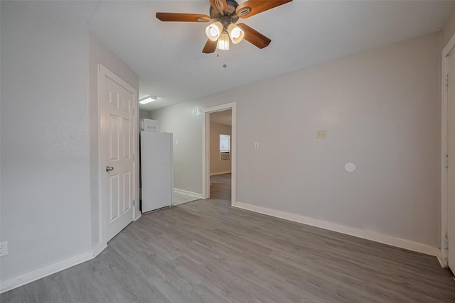 1813 Hatwell St, Houston, TX 77023 - empty room with wood finished floors and ceiling fan