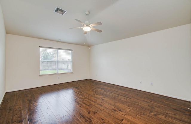 11610 Cross Spring Dr, Pearland, TX 77584 - spare room featuring ceiling fan and hardwood / wood-style flooring
