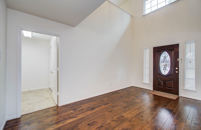 11610 Cross Spring Dr, Pearland, TX 77584 - foyer entrance featuring wood-type flooring and plenty of natural light